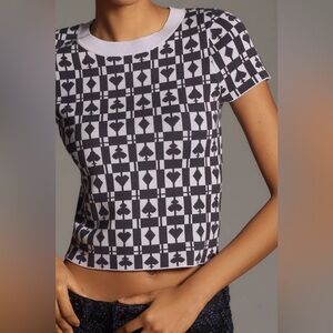 NWT Size L - Maeve Shrunken Sweater Tee